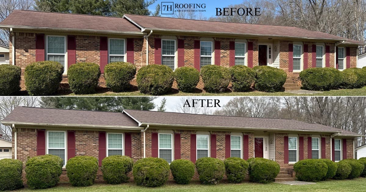 Residential roof installation and replacement by 7H Roofing