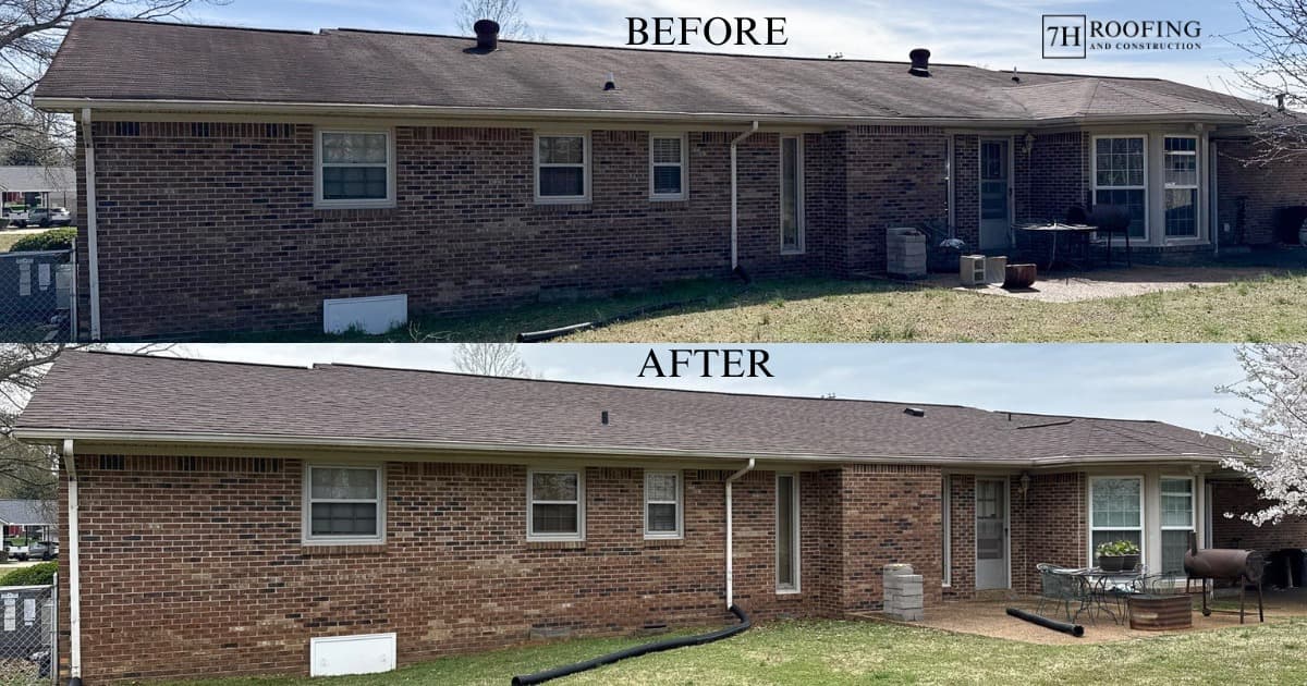 Storm damage roof repair and 24/7 emergency tarping